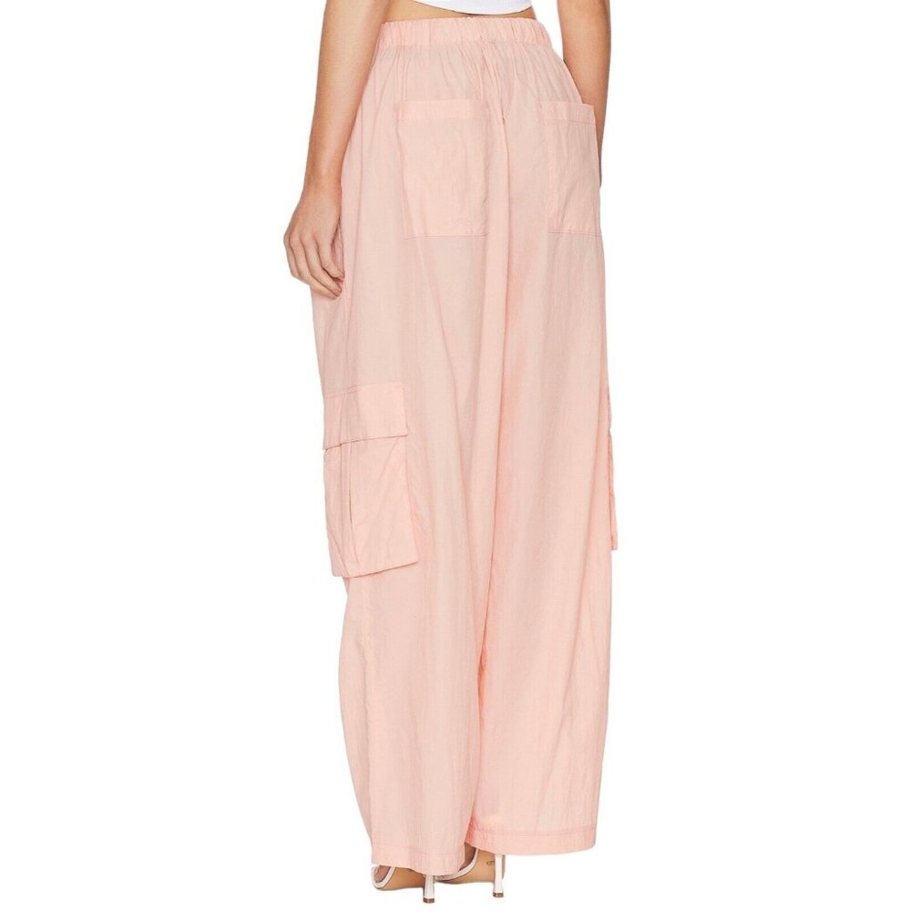 Blank NYC‎ Womens Size XS Primrose Pink Nylon High Rise Pull On Cargo Pant - Picture 4 of 8